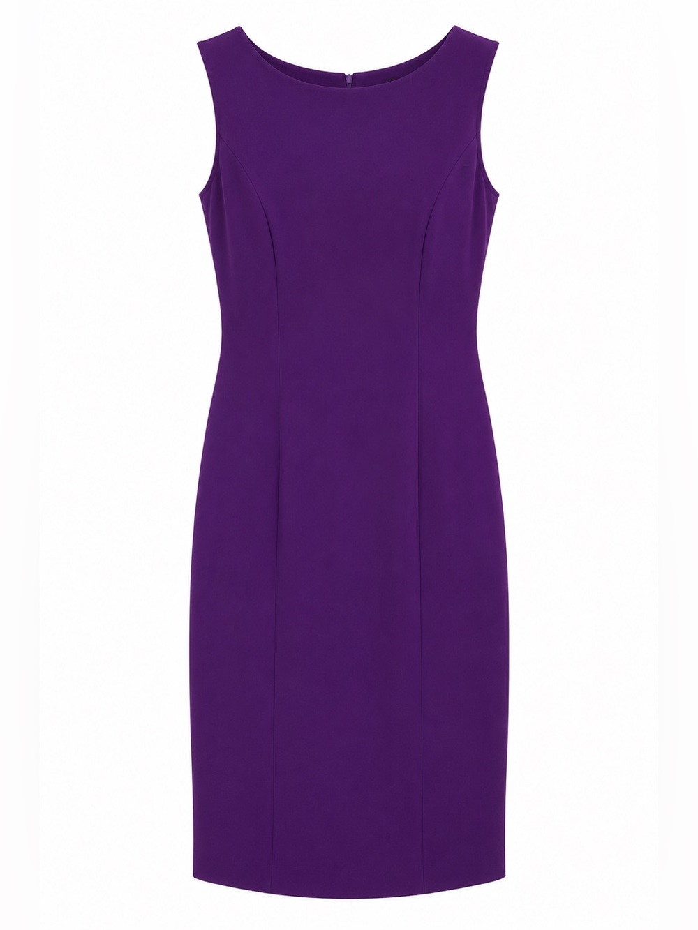 Dressbarn Purple Sheath Dress Size 4 Sleeveless Work Office Dress